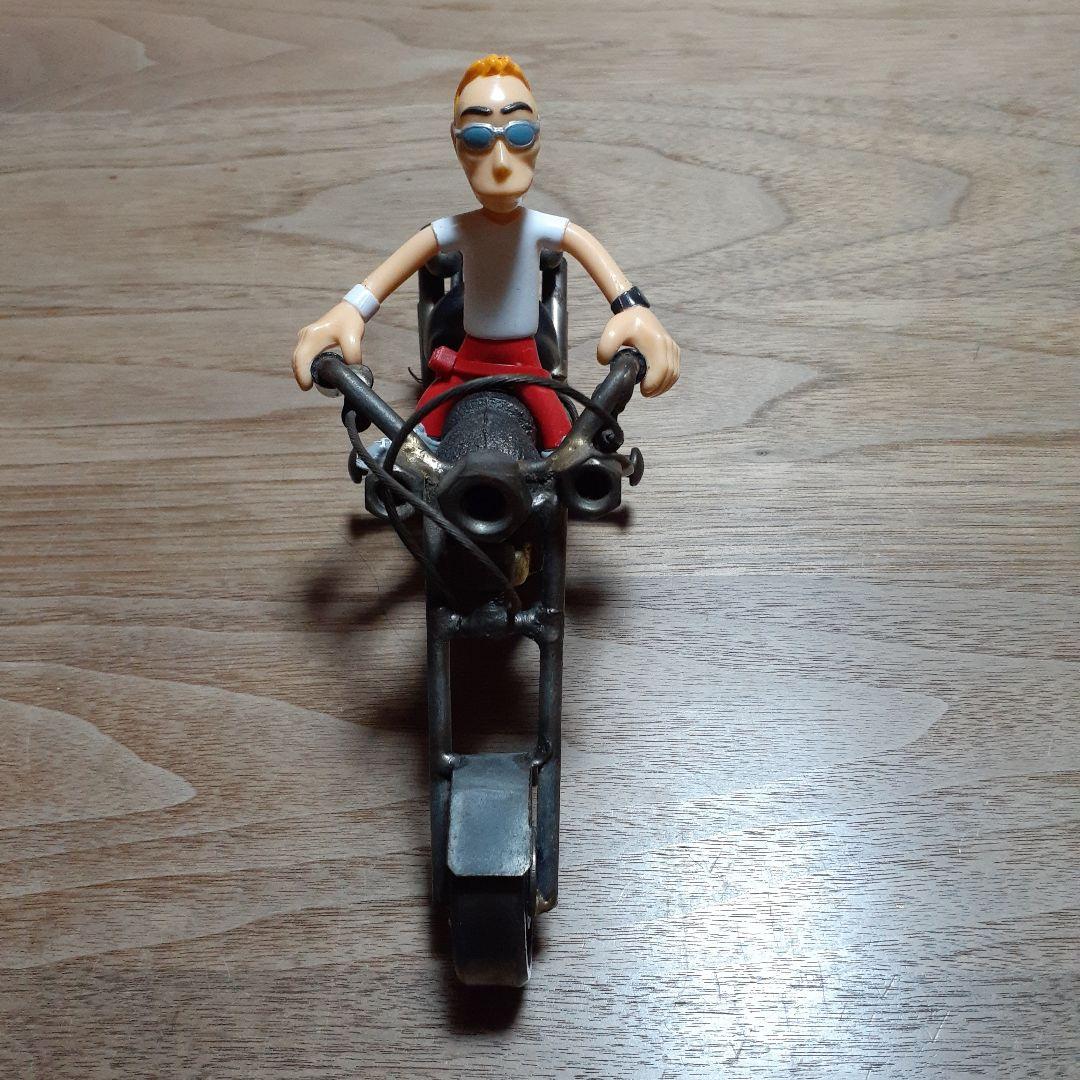 デジタル所さん⭐ハンドメイド メタルバイク アメリカンチョッパー インテリア置物