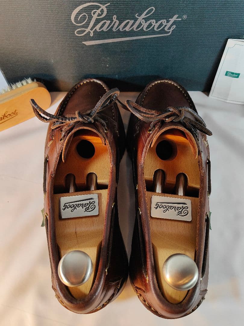【Vintage】PARABOOT　正規品　高級革靴　本革デッキシューズ　バース