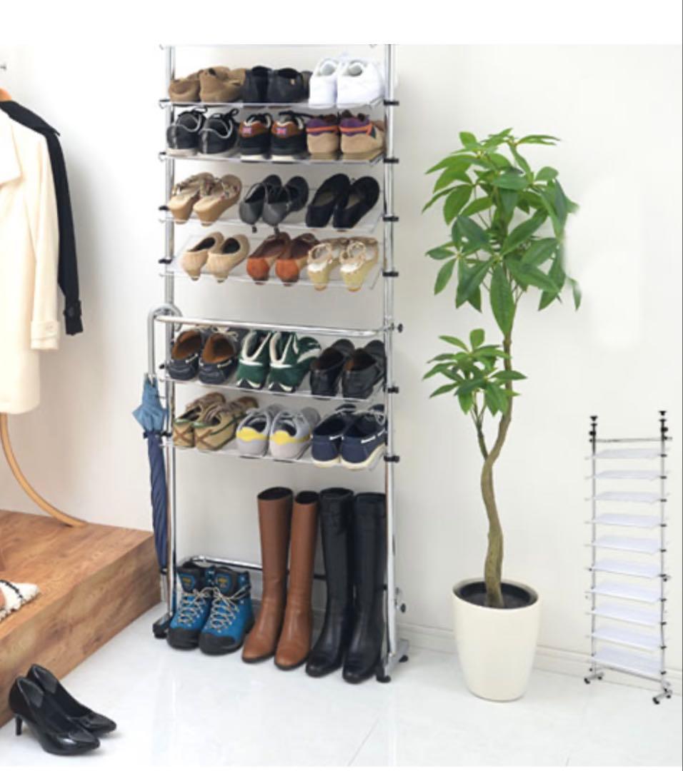 新品未使用品　つっぱり式シューズラック　SBXUW0010