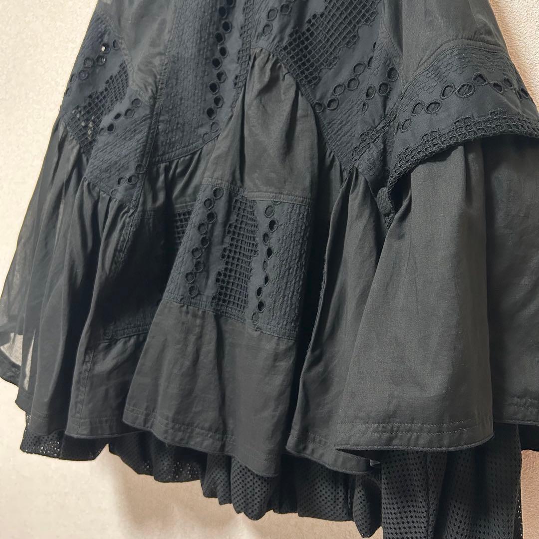 エイココンドウ　デザインスカート　Ｌ　アシンメトリー　バルーン 未使用【Ｅ2】