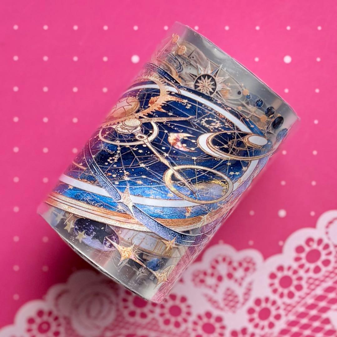 贝壳光 星屑时轨 7cm×10m 海外マスキングテープ　海外マステ