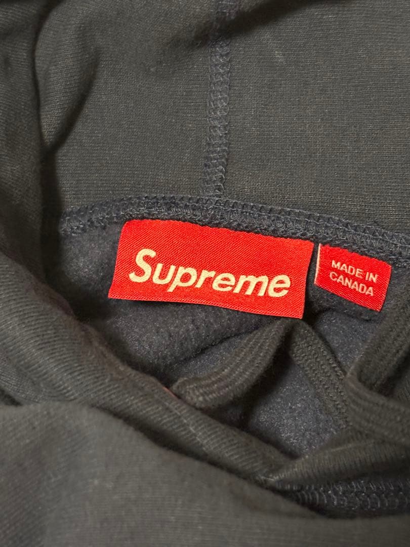 2025FWSupreme Box Logo Hooded Mサイズ ネイビー