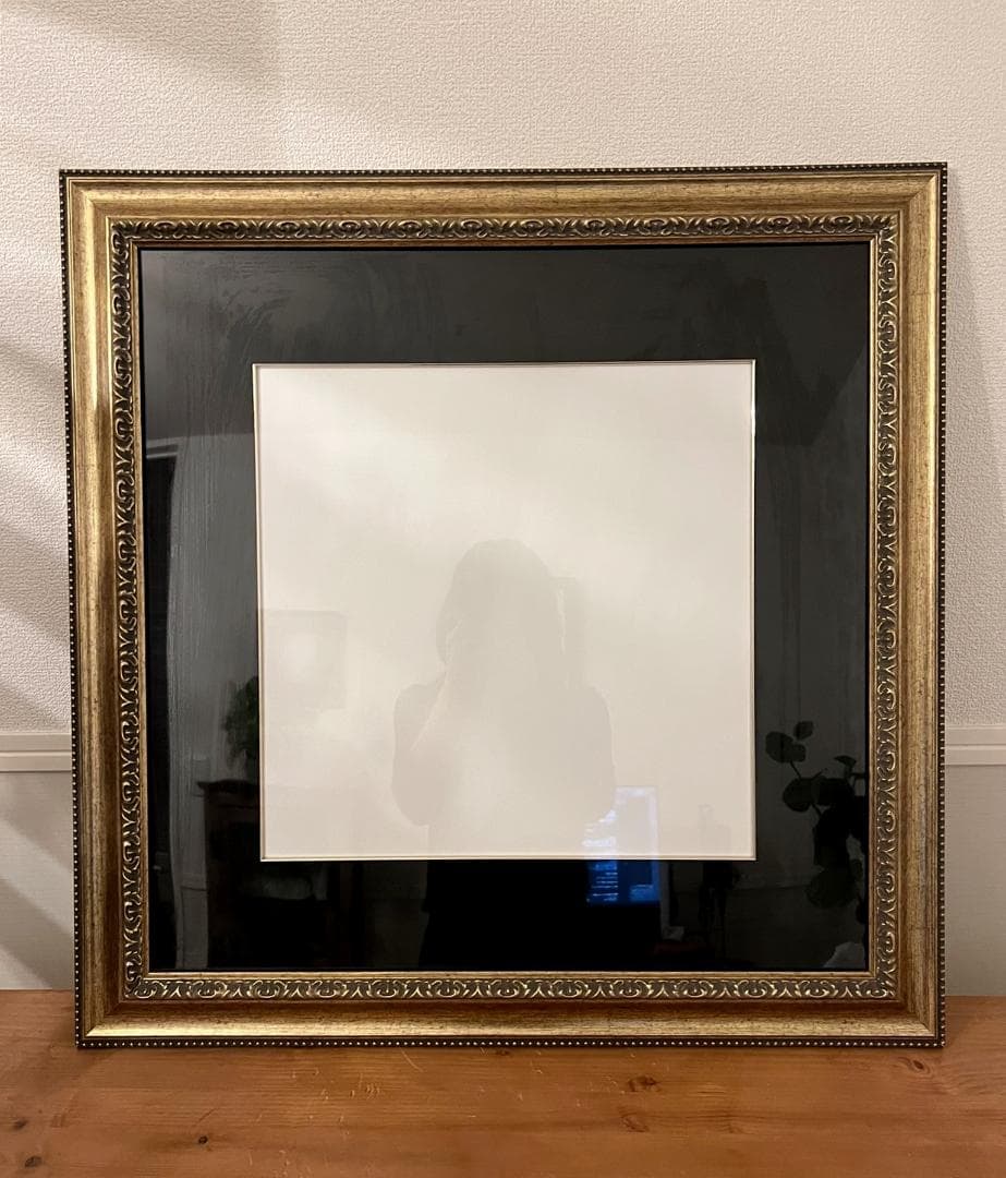 大型 ゴールド装飾フレーム額縁 正方形