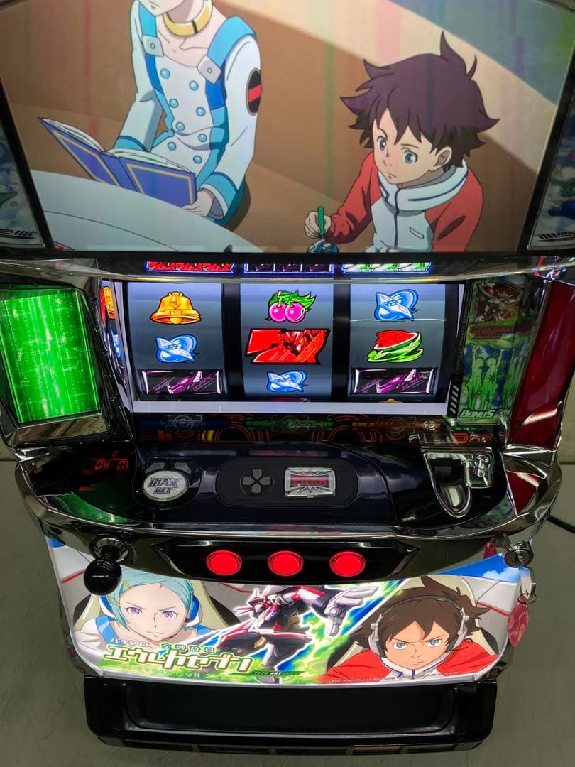 パチスロ実機　S エウレカセブンHIEVO XS 　不要機付き