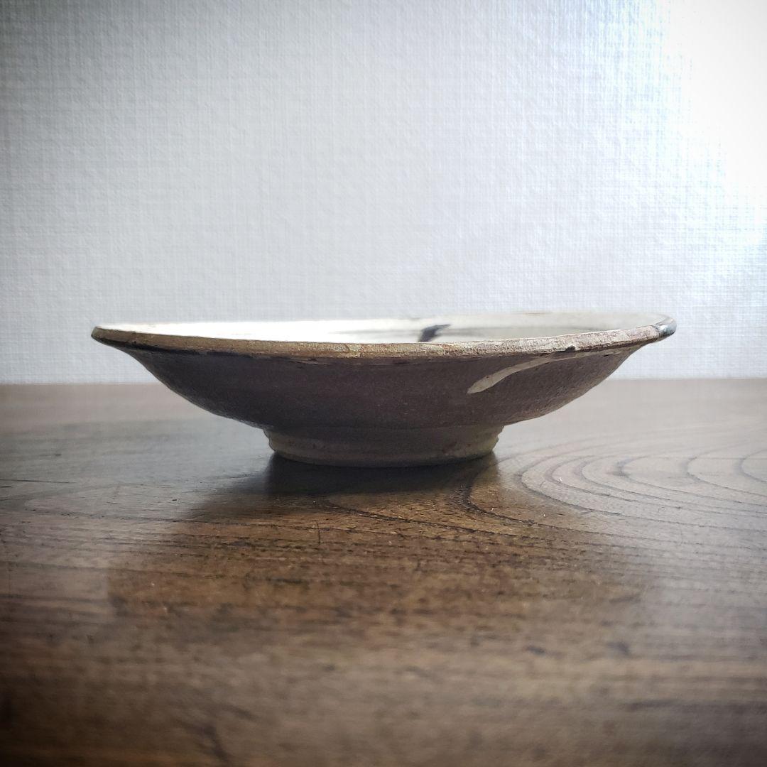 小皿　古唐津　唐津　民芸　民藝　草文様　江戸　訳あり