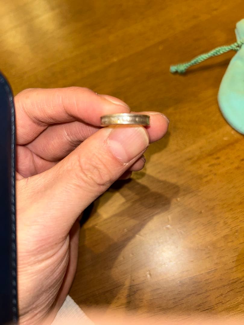 Tiffany & Co. 925シルバーリング オリジナルポーチ付き