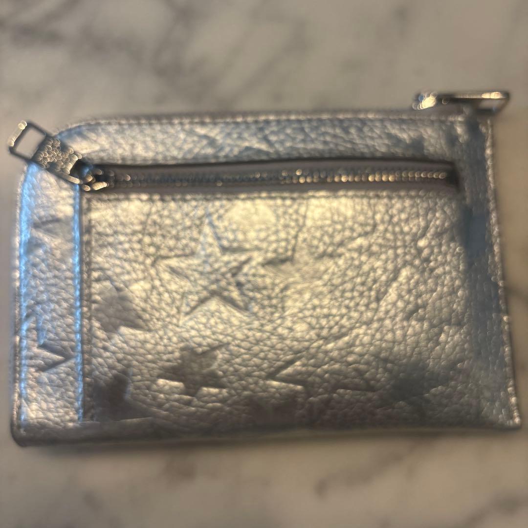シルバー 星柄 財布