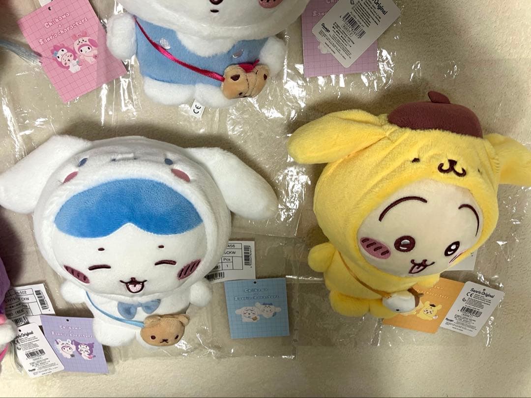 ちいかわ サンリオ コラボ ぬいぐるみ コンプリート ５種セット