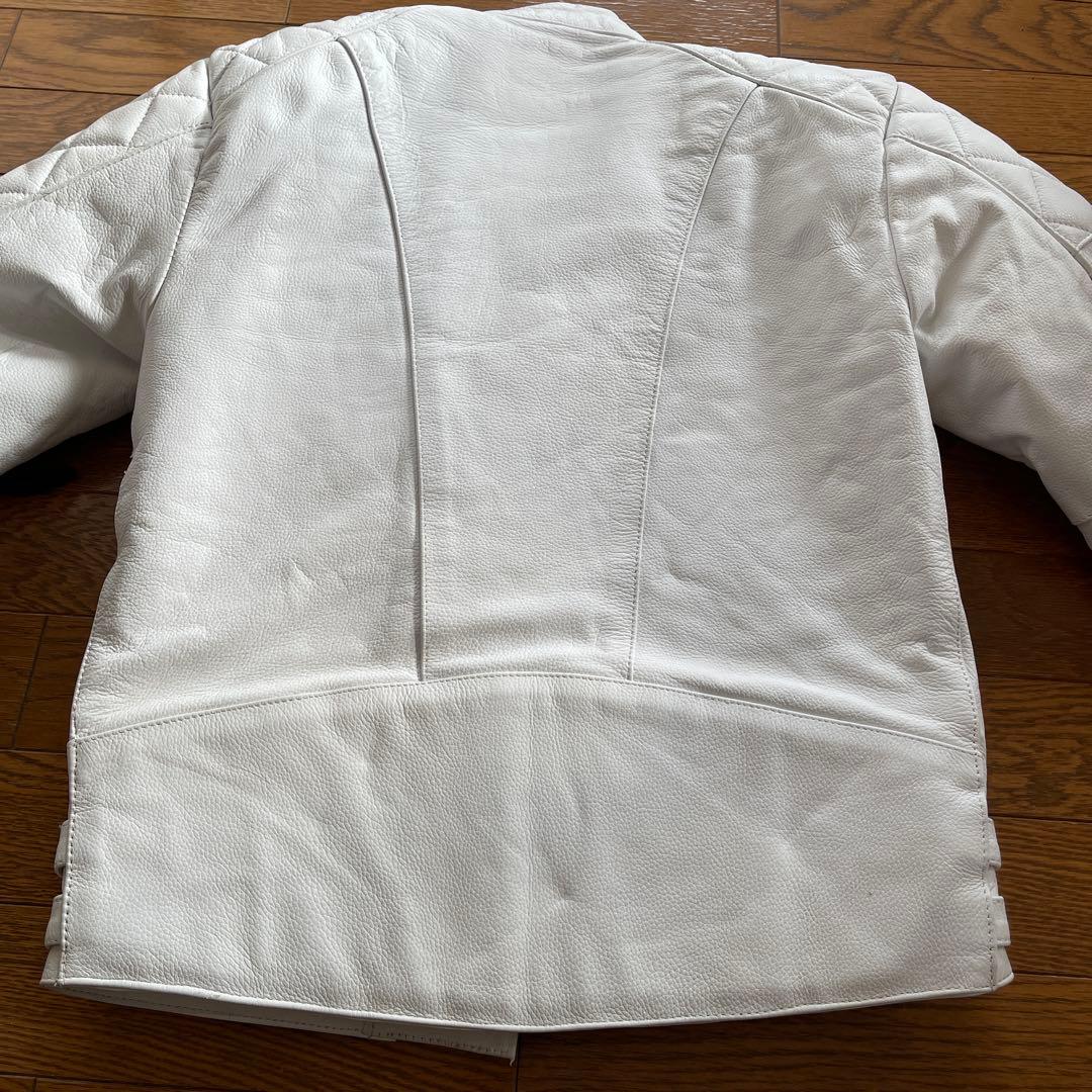 HORＮ WORKS ホワイトライダースジャケット Sサイズ