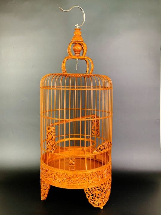 【蔵出し出品】鳥籠　ヴィンテージ　透かし彫り