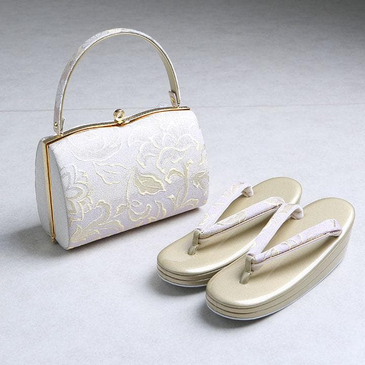 【新品】フォーマル用 帯地 草履バッグセット 24cm 03489