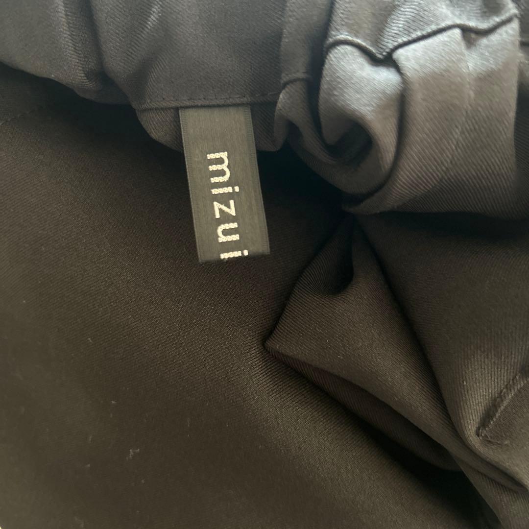 ミズイロインド ワイドカーゴパンツ ブラック