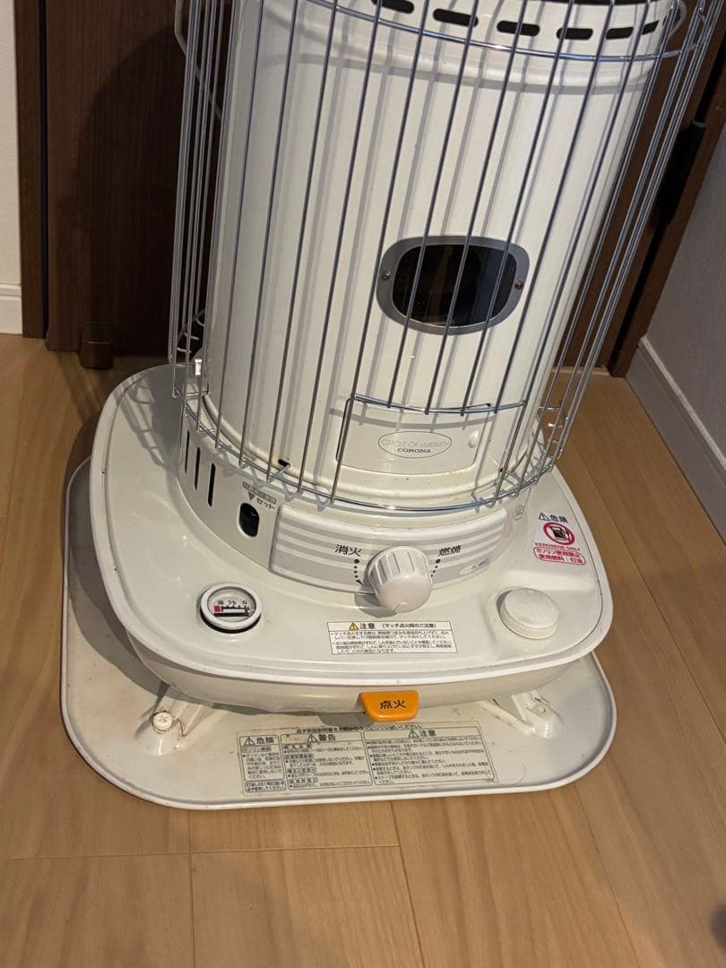コロナ 円筒形 自然気化式機能 ホワイト石油ストーブ SL-66C
