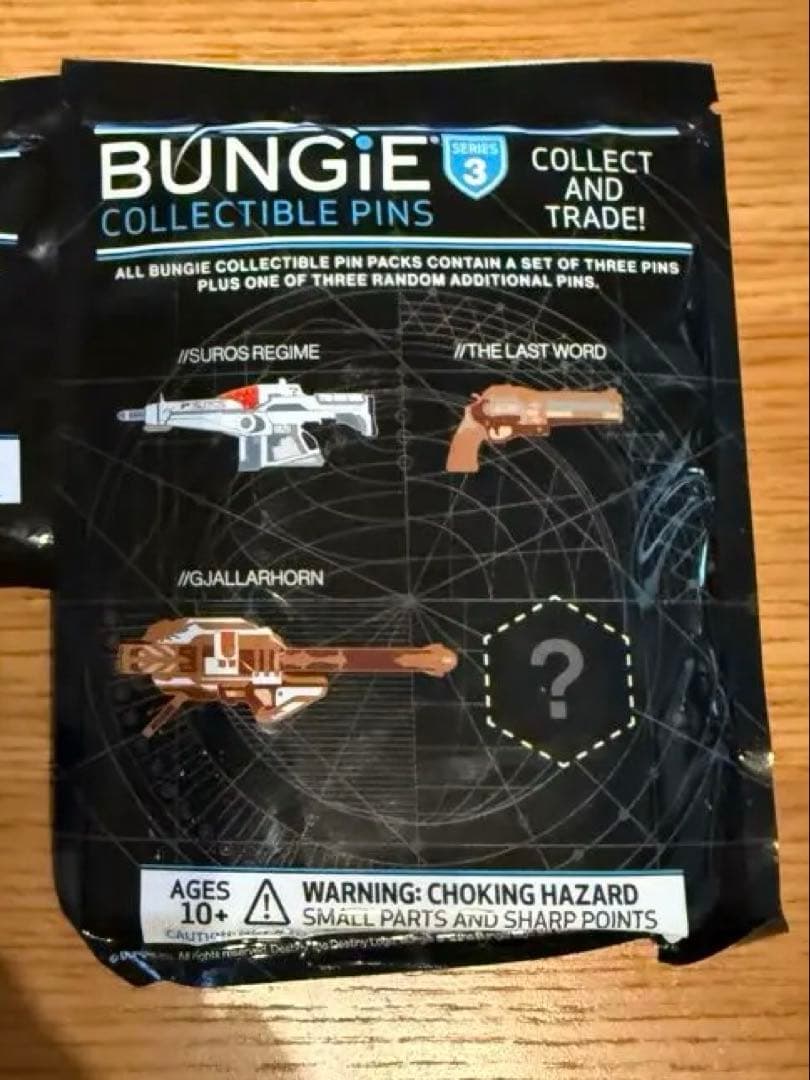 デスティニー ピンズ S3 未開封 日本発送 バンジー 公式 レア 希少品