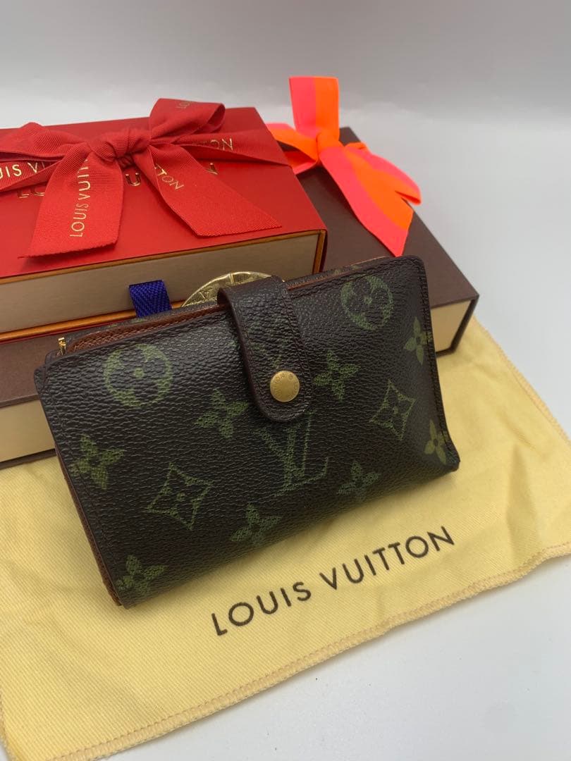 ルイヴィトン ポルトフォイユ ヴィエノワ がま口 二つ折り財布