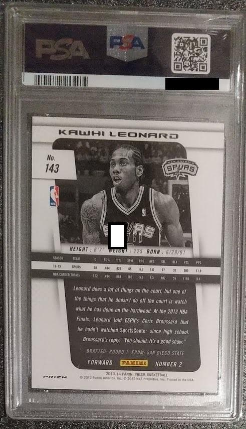その他 2013 Kawhi Leonard orange #143 PSA 9 /60
