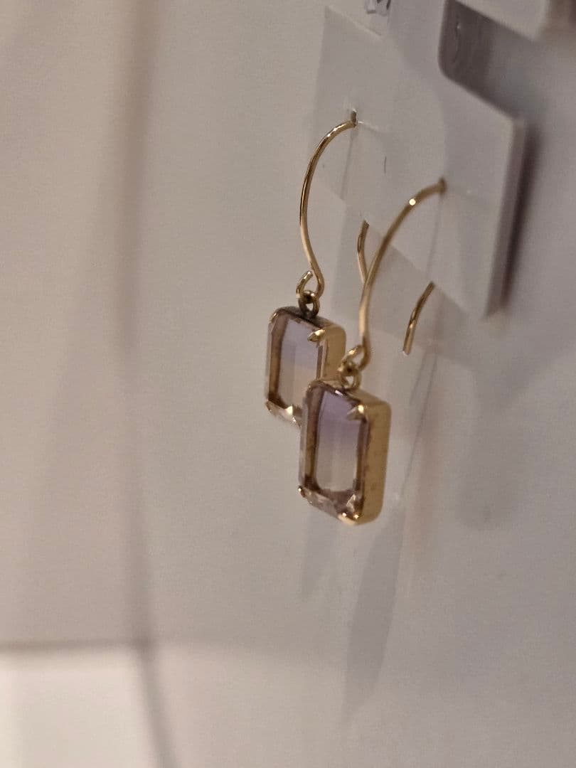 アメトリン フックピアス 18K