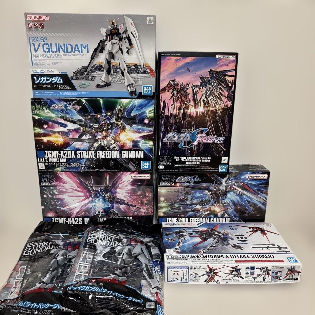 ガンプラまとめ売りSEED7個＋EGνガンダム
