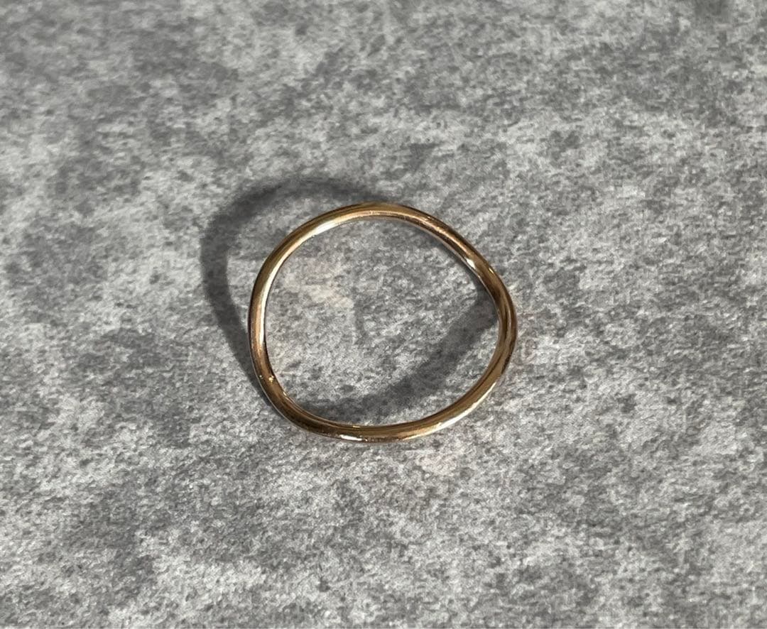 agete K10 ウェーブリング