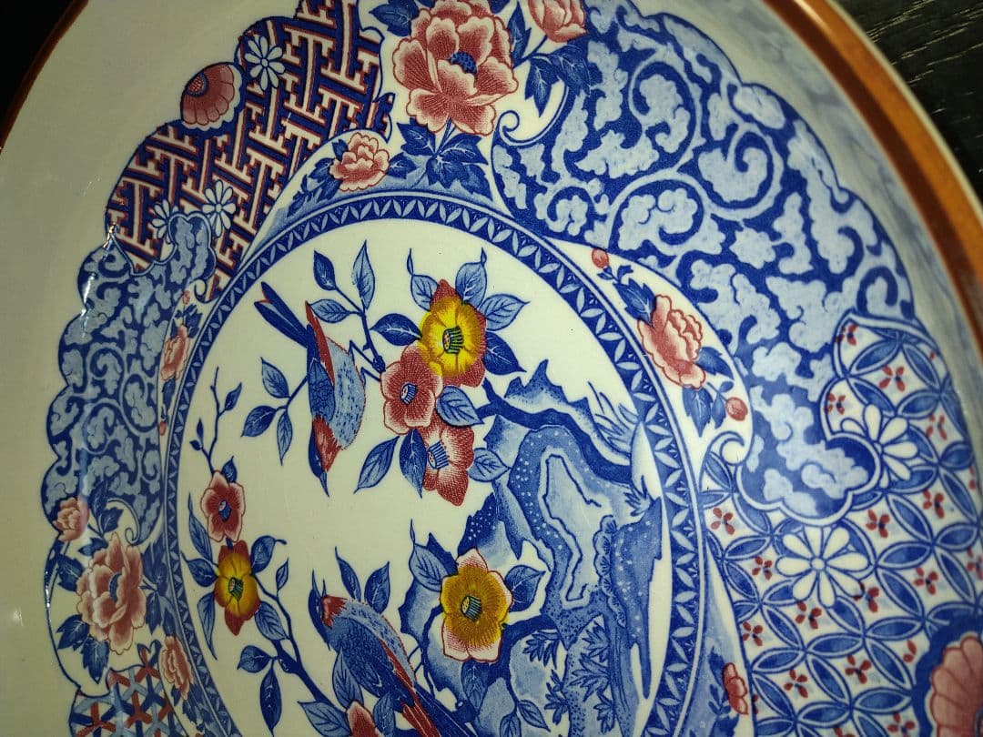 ⬛華やかな大皿⬛ヴィンテージ・コレクション品⬛【高級】素敵な九谷焼３1cm特大皿