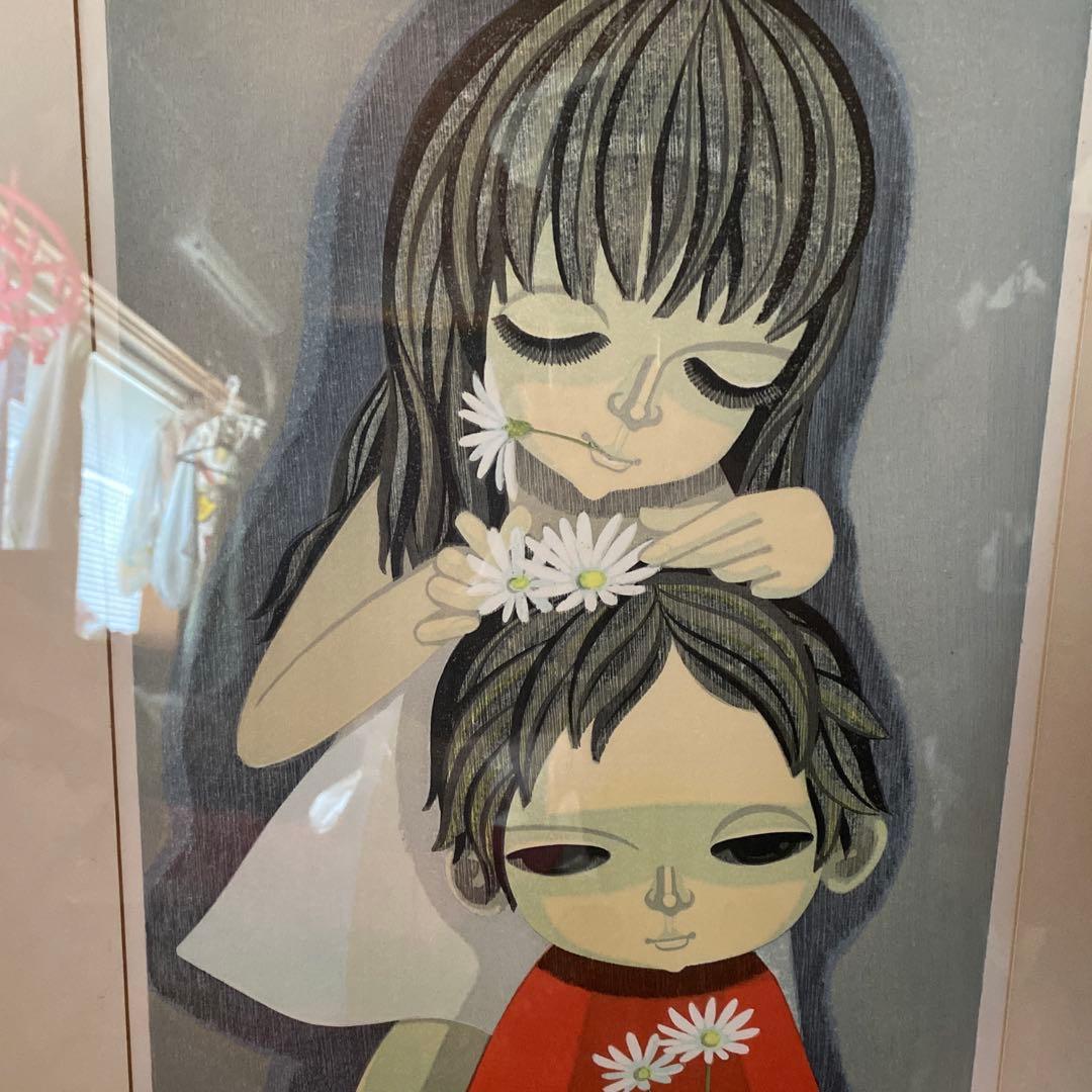 ❇︎真作❇︎池田修三先生作品　『髪かざり』 大きいサイズ木版画　送料込