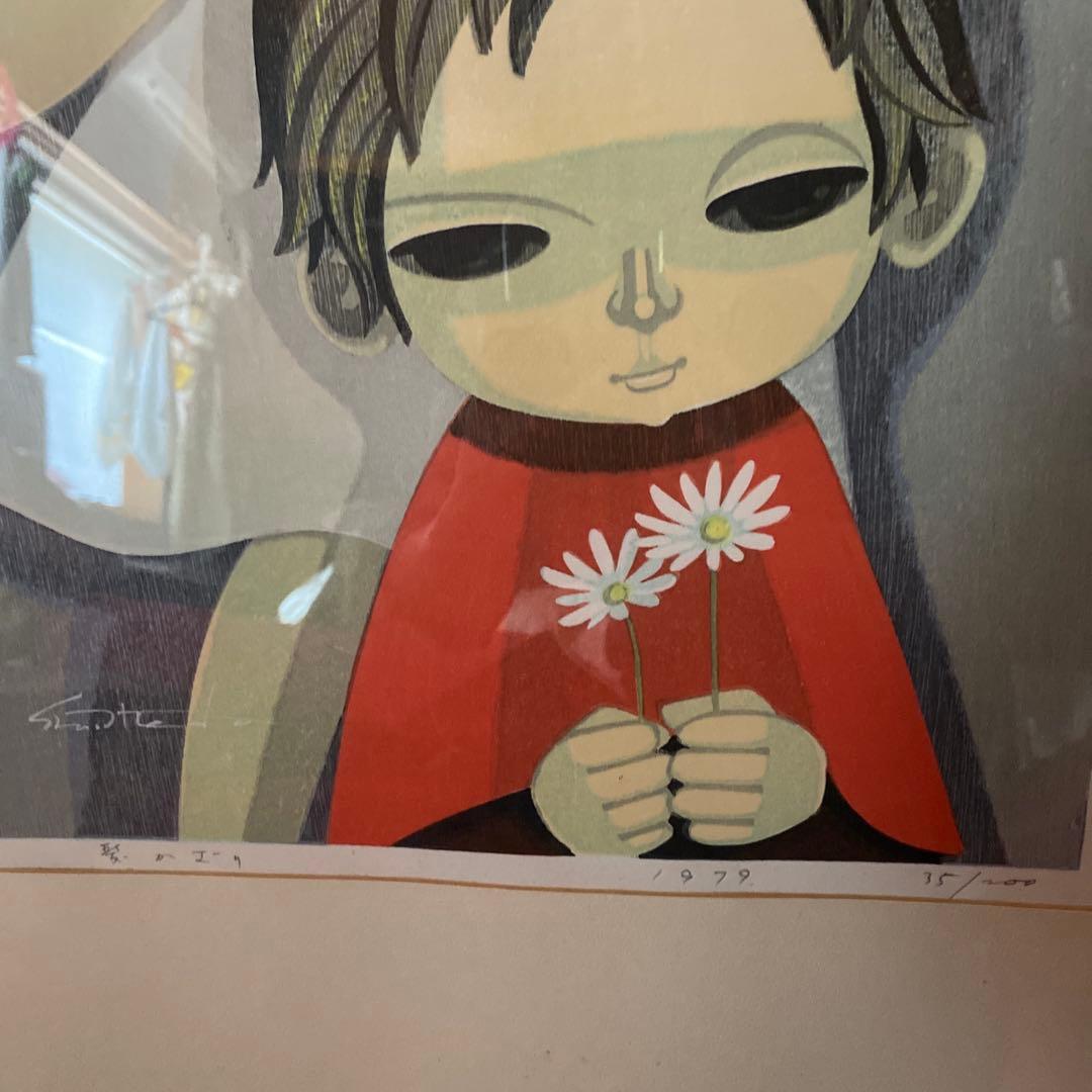 ❇︎真作❇︎池田修三先生作品　『髪かざり』 大きいサイズ木版画　送料込