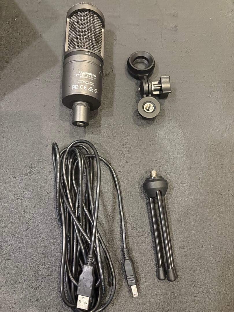 オーディオテクニカ AT2020USB+ USBコンデンサーマイク取扱説明書付き