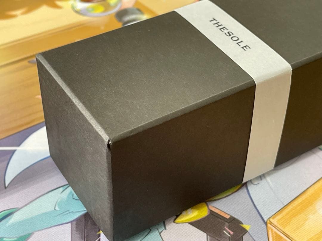 【新品】THE SOLE 山羊毛 象革 洋服ブラシ ブラック