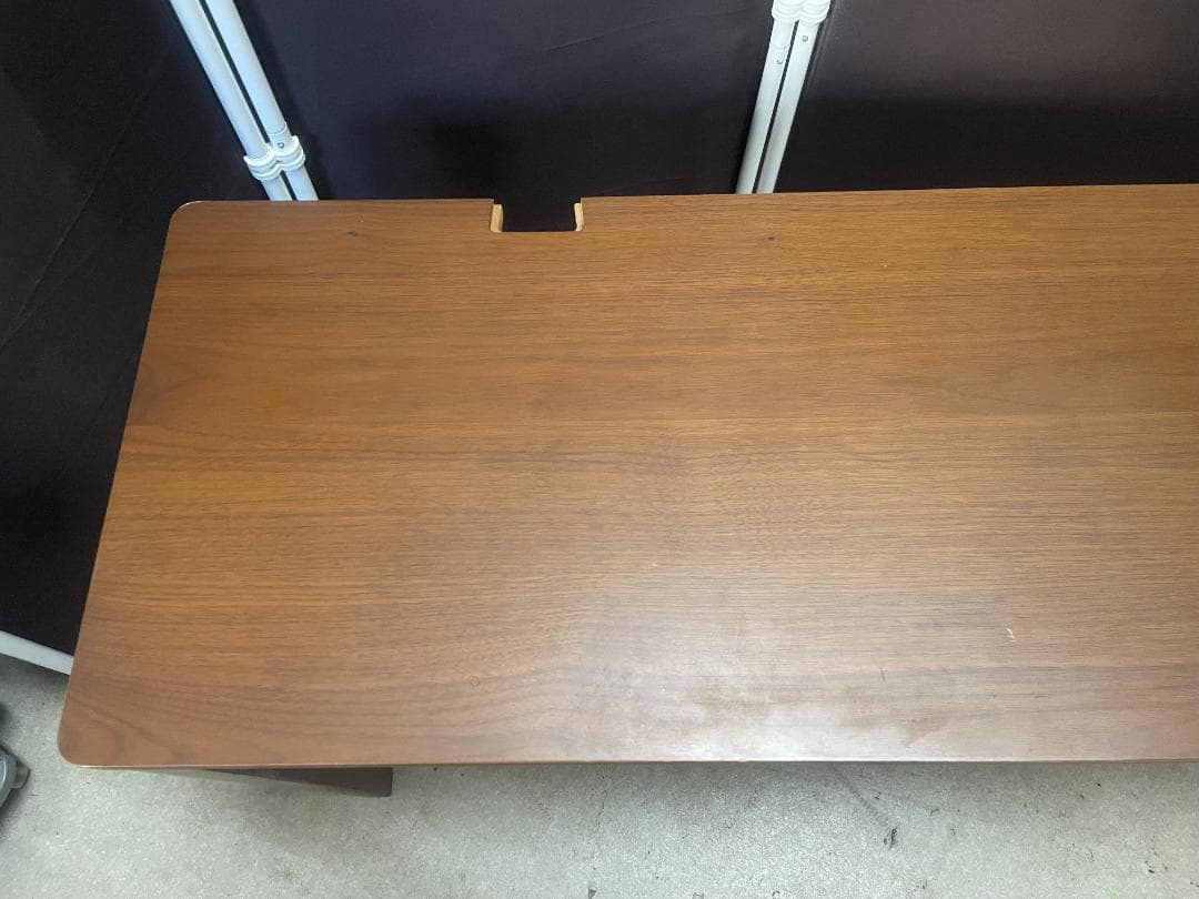 ベルメゾン 奥行きが選べるパソコンデスク ダークブラウン ウォルナット