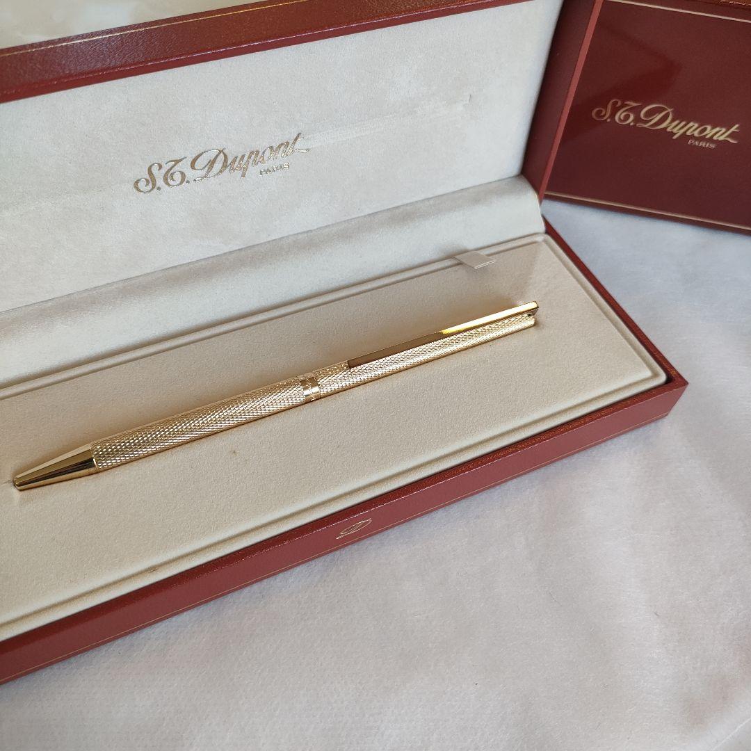 S.T.Dupont デュポン ツイスト式ボールペン　ゴールド フランス製