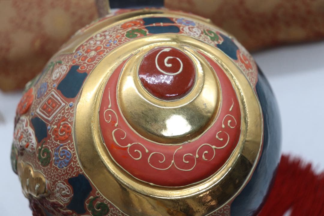 九谷焼　打ち出小槌　敷付　松竹梅　縁起物　置物　送料込み251023