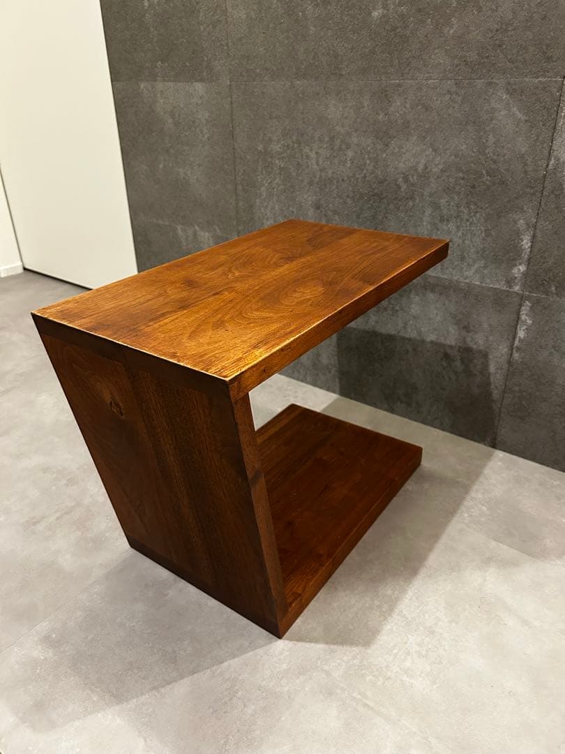 HIROMATSU天然木ウォールナット:サイドテーブル