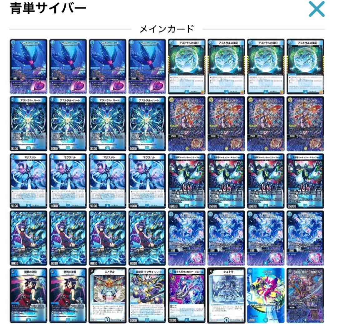 青単サイバー デッキ