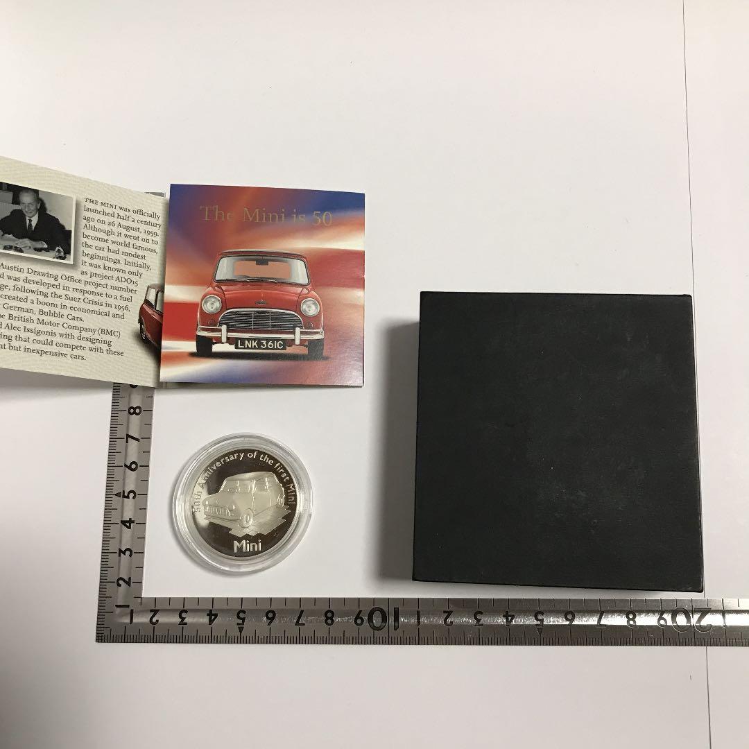 ミニ　MINI 50周年記念　銀貨　世界限定