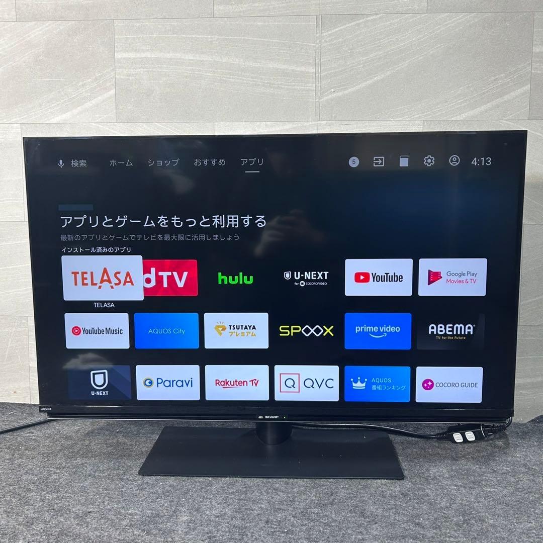 SHARP 液晶テレビ 4K 2021年製 高年式 43インチ 格安 d4012