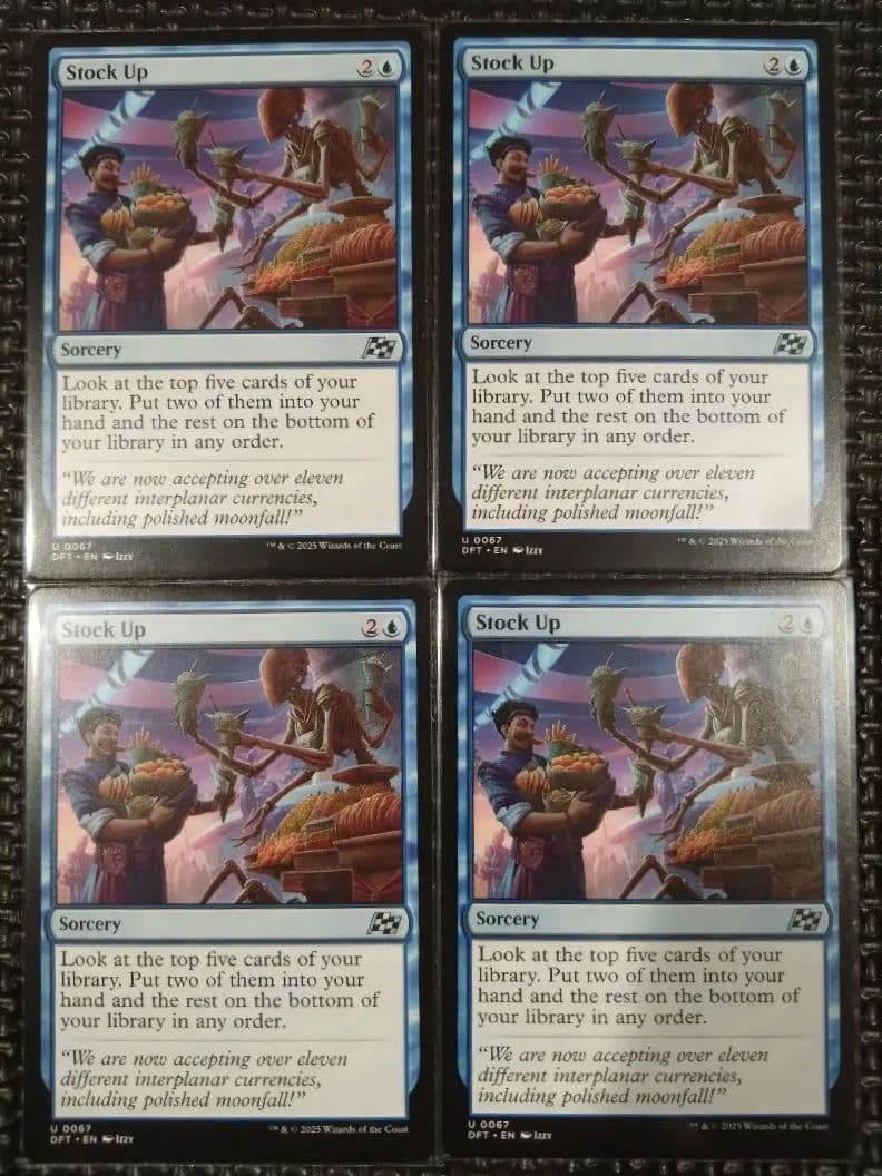 【MTG】食糧補充/Stock Up 4枚