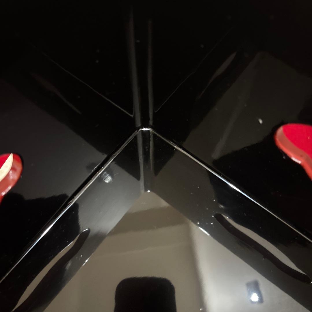 朱漆 時代 朱塗 漆器 赤い漆器の四角い膳 取っ手付き