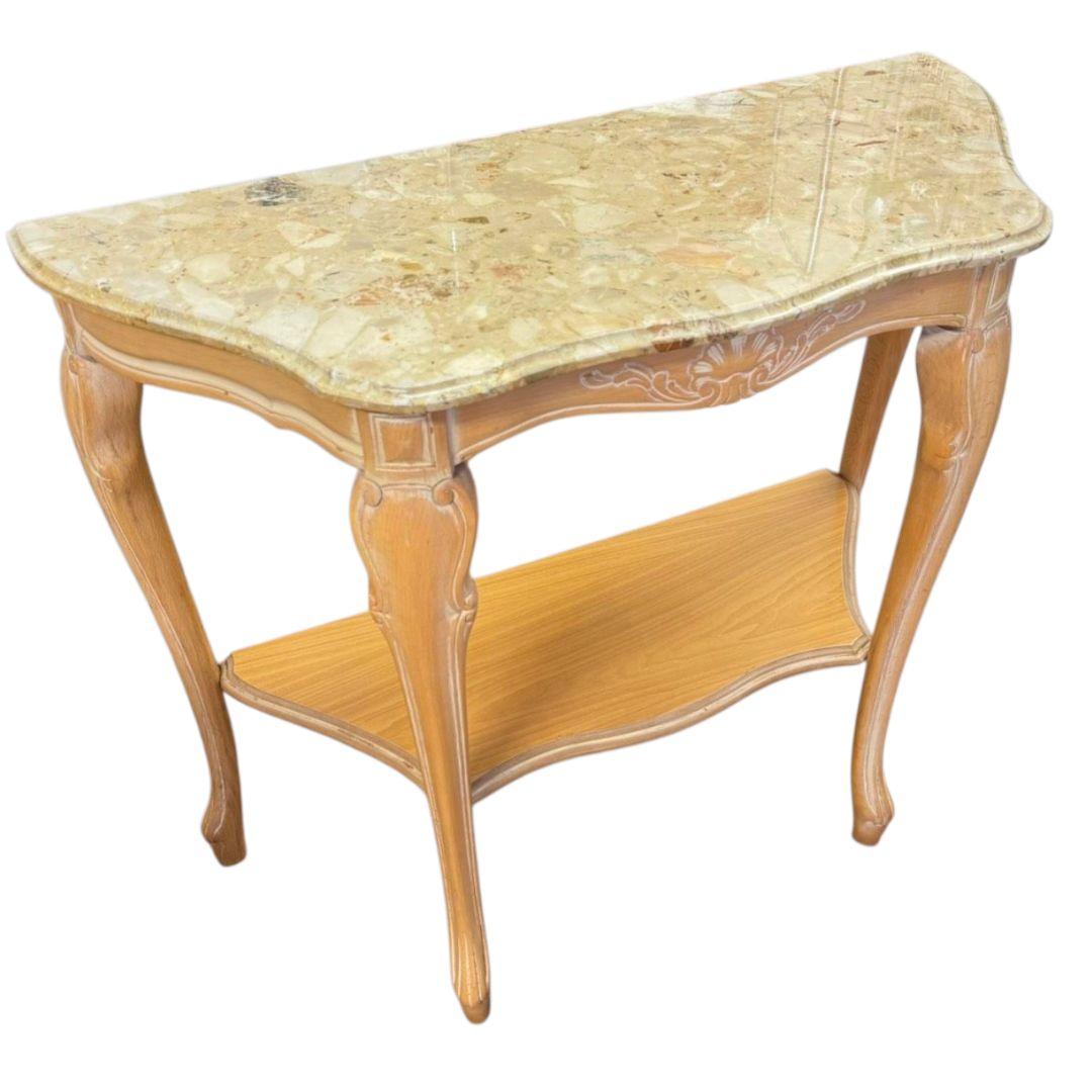 【最高級】美品 ロココ調 大理石 猫足 猫脚 コンソール テーブル 花台