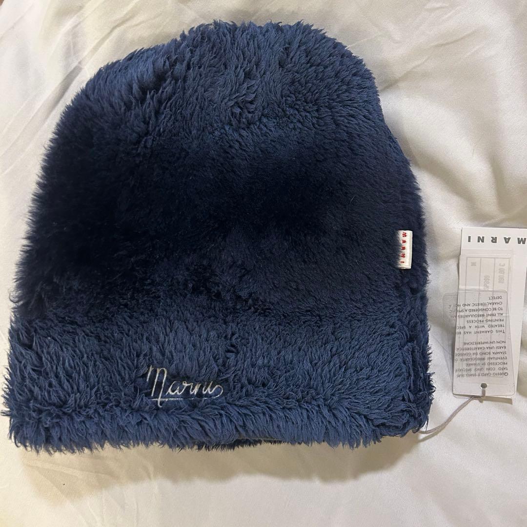むつごろつ様 Marniロゴ入りファー ニット帽