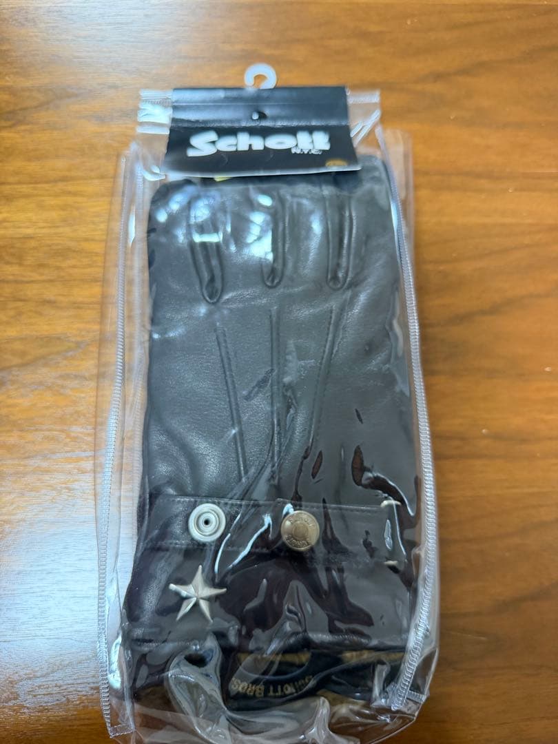 Schott レザー手袋 黒 ワンスター　ショット　ブラックレザー