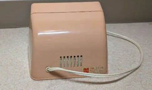 ナショナルNational 電気時計 スペースエイジ昭和レトロ赤針未使用丸み