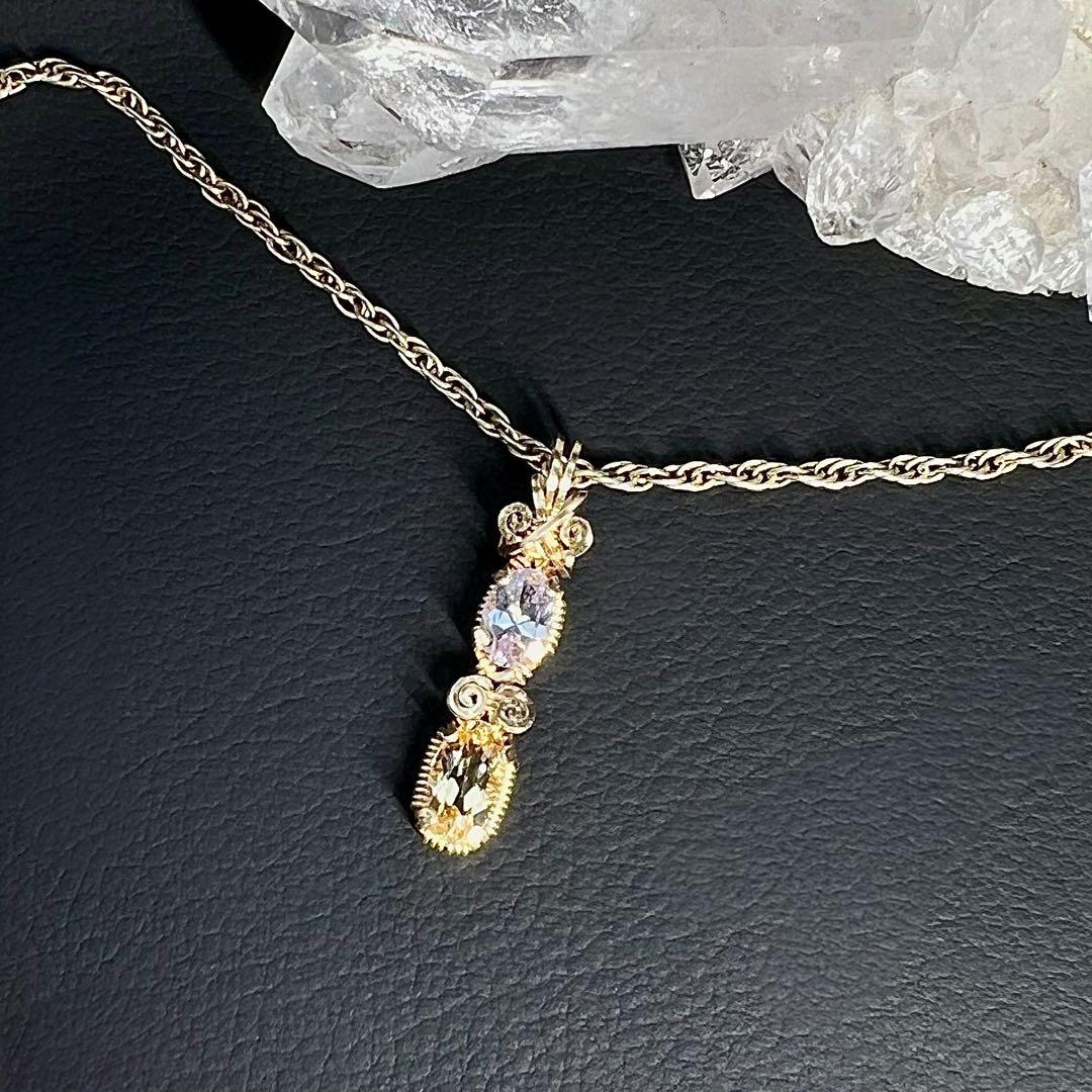 【for ☆ よとぽん ☆様】ピンクタンザナイト＆インペリアルトパーズ(ソ付)