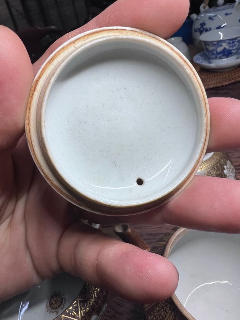 明治九谷焼茶器セット（急須・湯冷湯呑み5個）