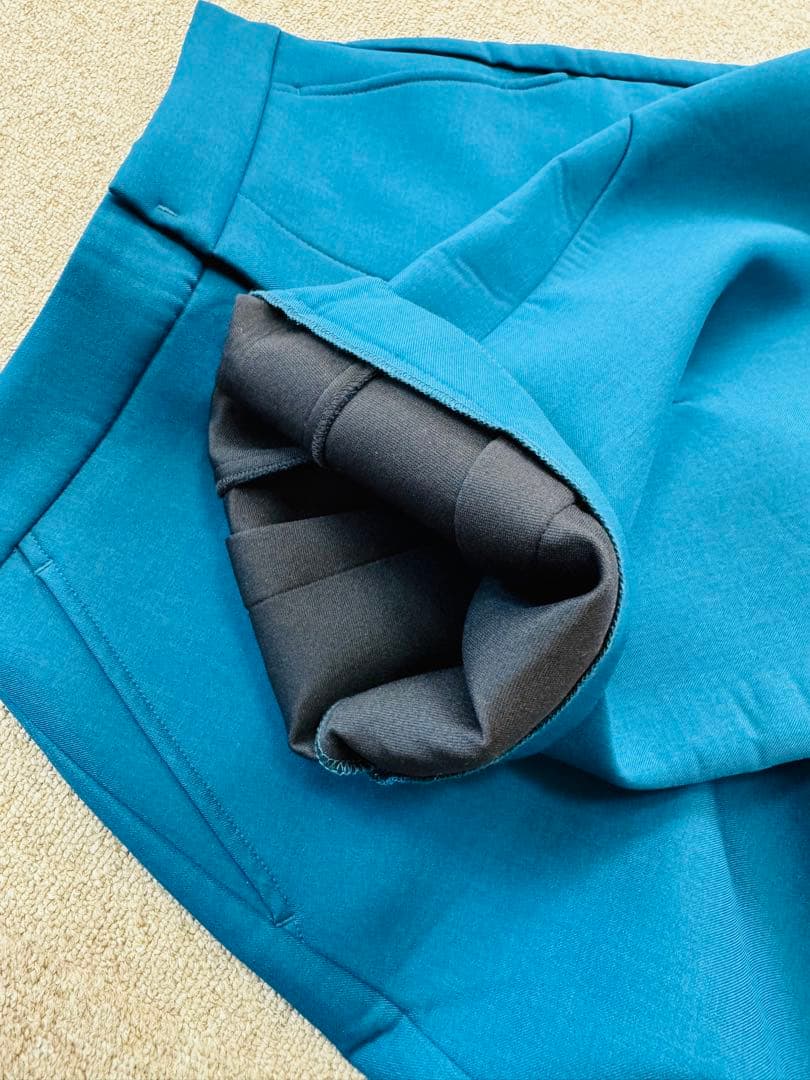 【タグ付き 未使用】UN3D. アーチコクーンパンツ/ブルーグリーン