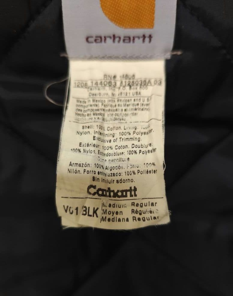 Carhartt ダッグベスト クロスボーン Fade Black M-R