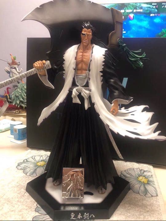 BLEACH 黒衣少年図 更木剣八 ガレージキット ガレキ スタチュー⑥