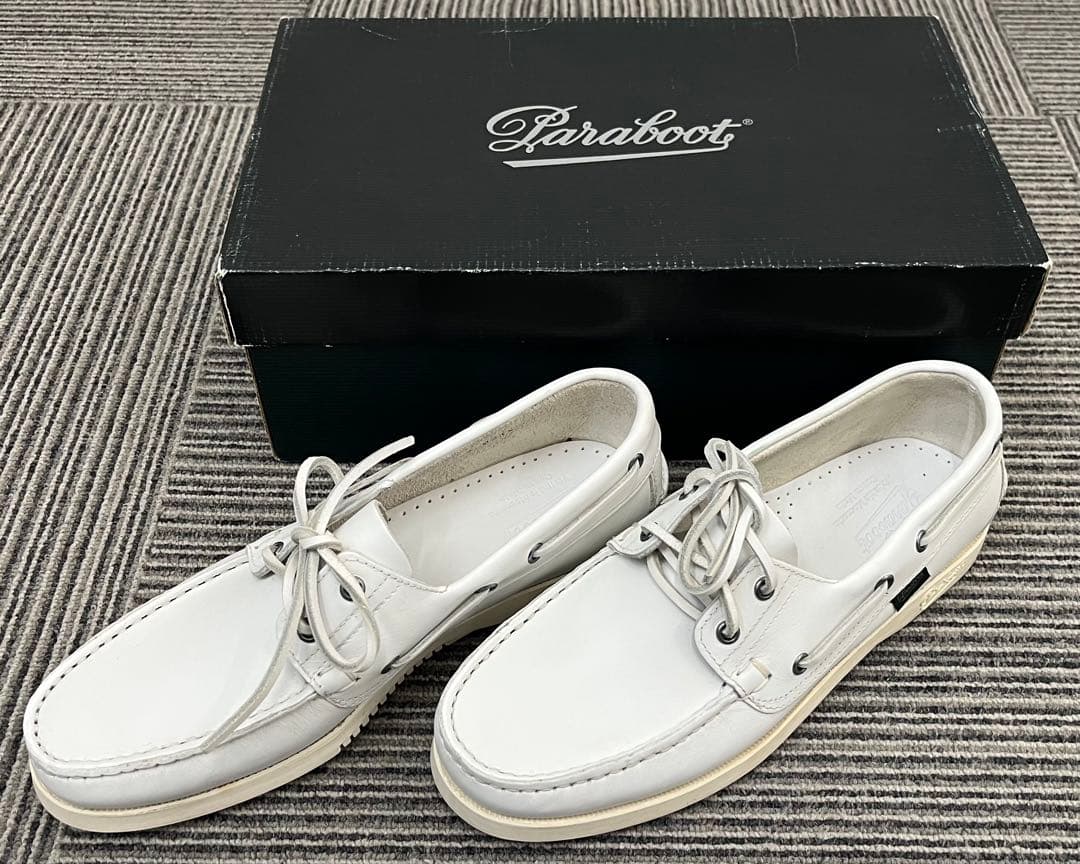 【新品】Paraboot BARTH white パラブーツ バース白 UK7