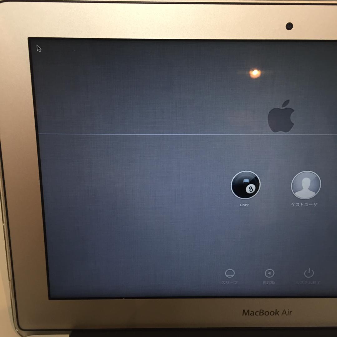 【美品難有箱付】 MacBook Air 11' Core-i7 充放電：34回