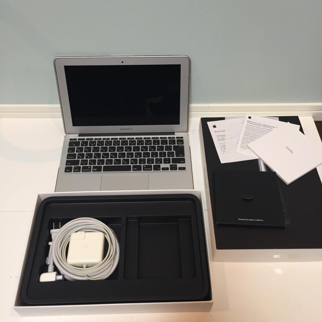 【美品難有箱付】 MacBook Air 11' Core-i7 充放電：34回