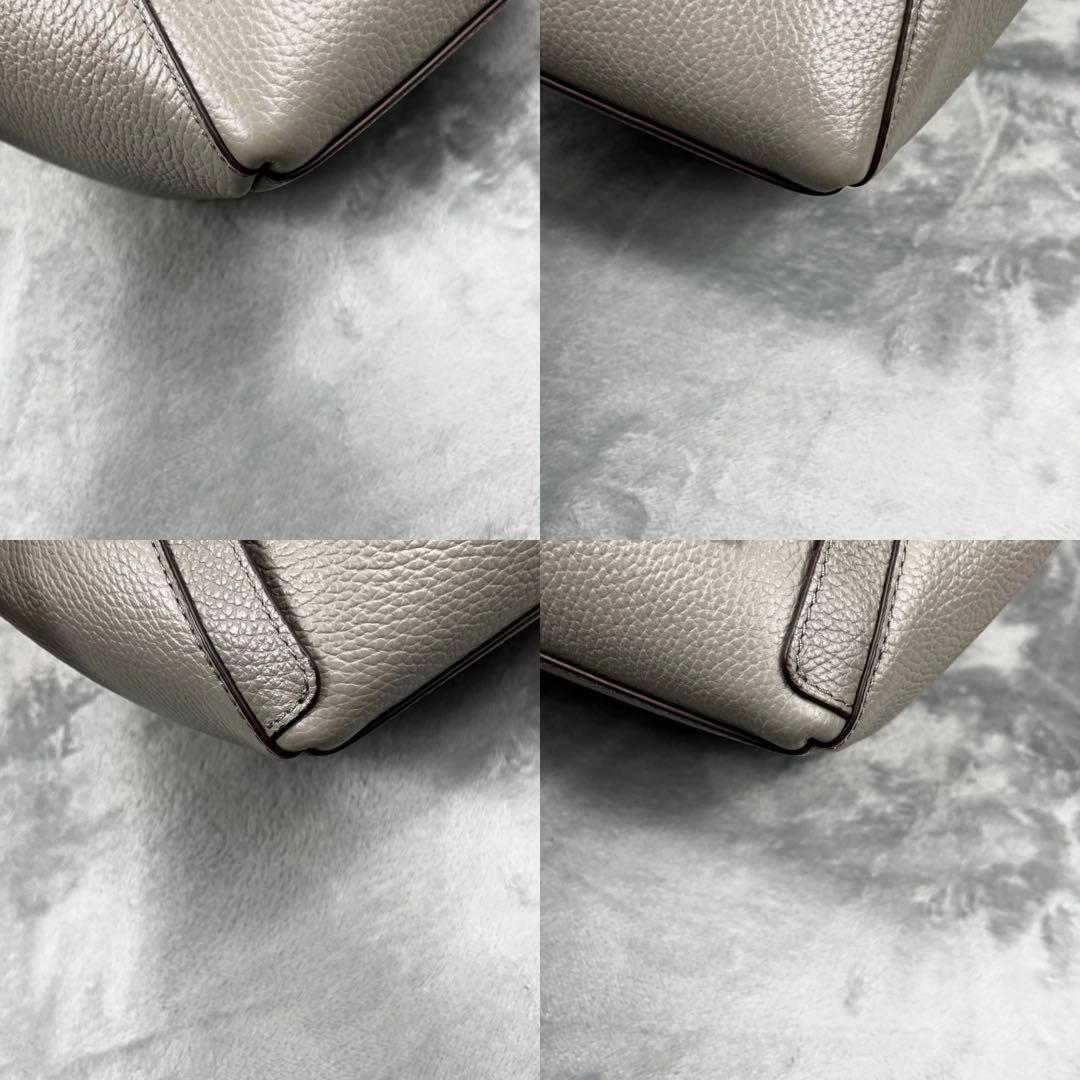 Tory Burch マックグロー ハンドバッグ グレー系 レザー